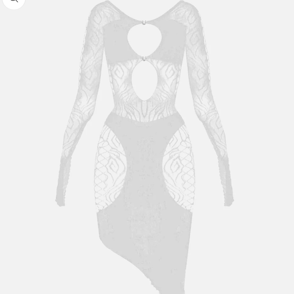 Charlotte poster girl dress optic white